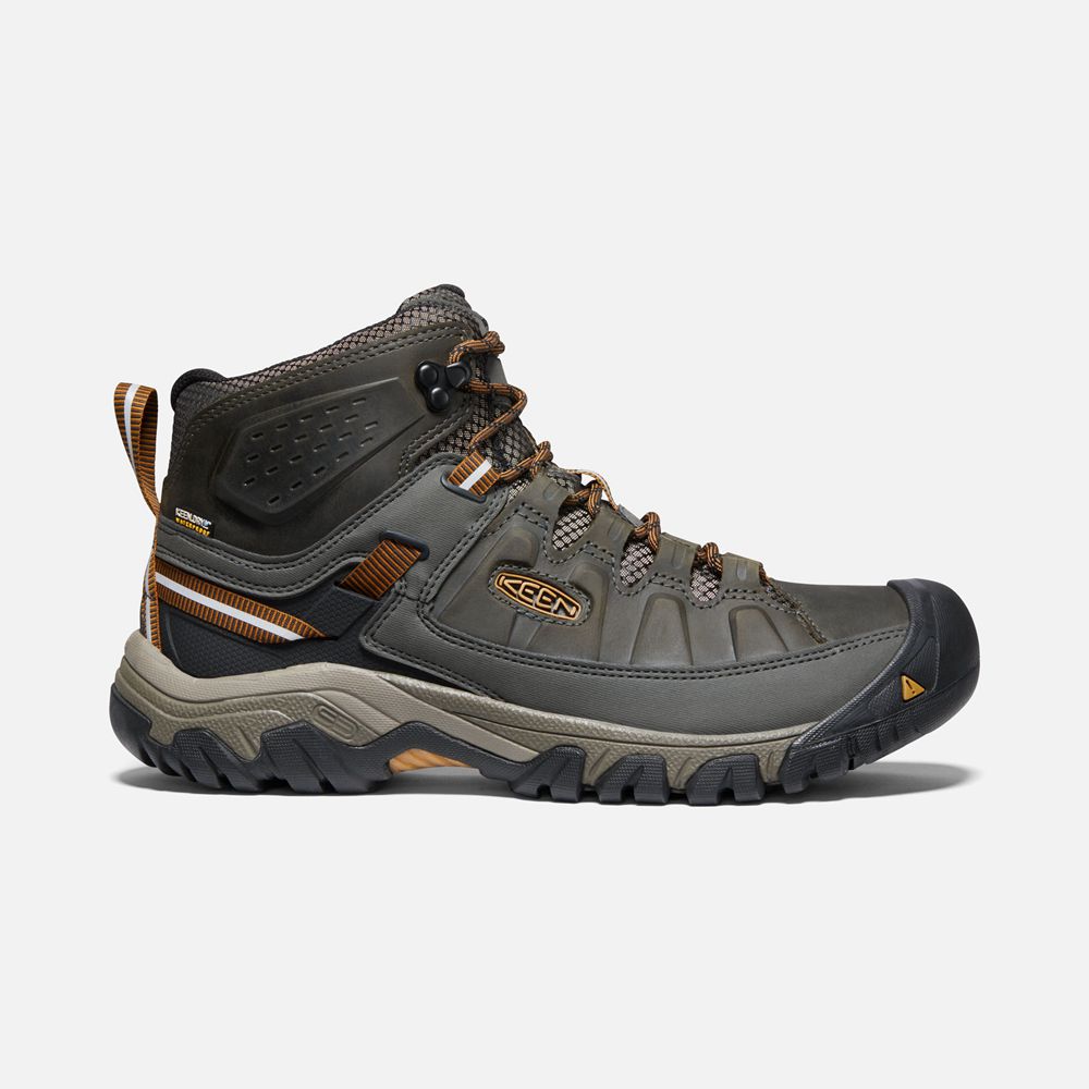 Keen Outdoor Bot Erkek Zeytin Yeşili/Siyah - Targhee Iii Waterproof Mid - Türkiye BYDJ93750